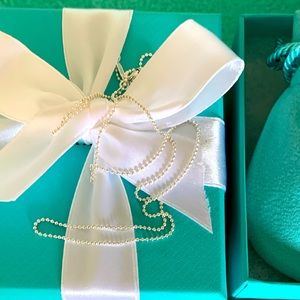 Tiffany & Co. 16inch Silver Ball Chain Small Pendant Necklace Silver box pouch